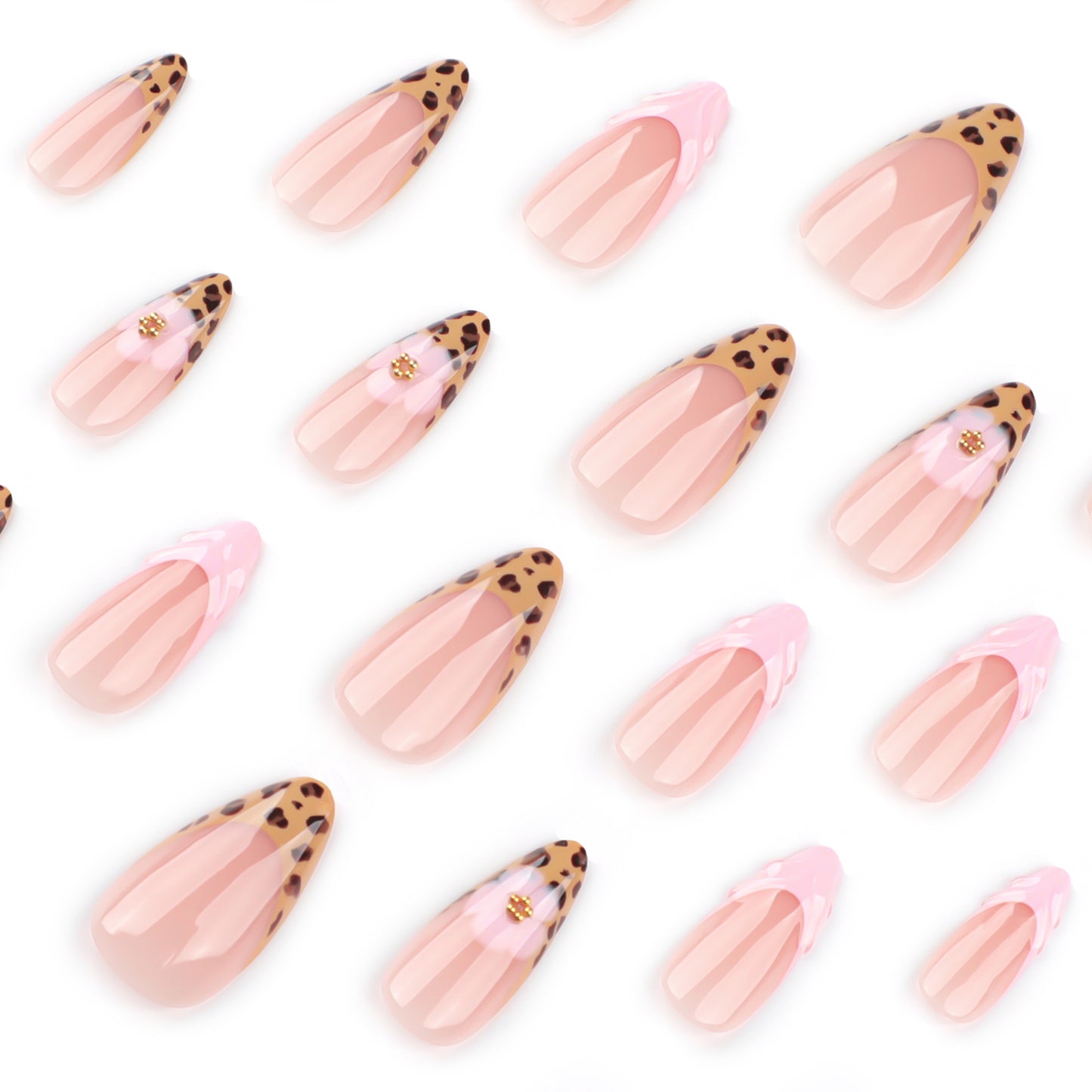 3D Leopard Press-on Nail 3D-4012