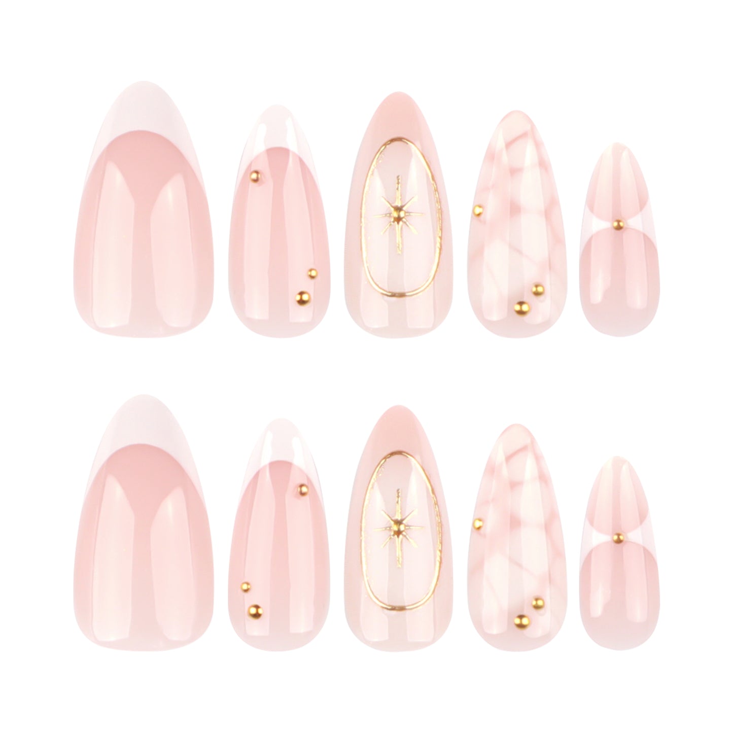 3D Oval Press-on Nail 3D-4030