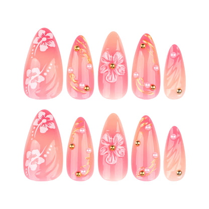 3D Floral Press-on Nail 3D-3881