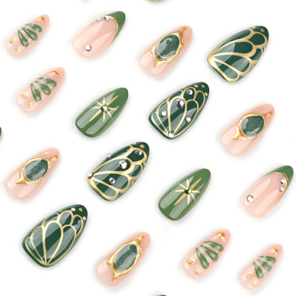 3D Leaf Press-on Nail 3D-3996