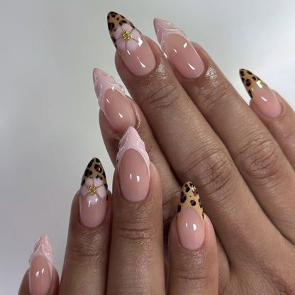 3D Leopard Press-on Nail 3D-4012