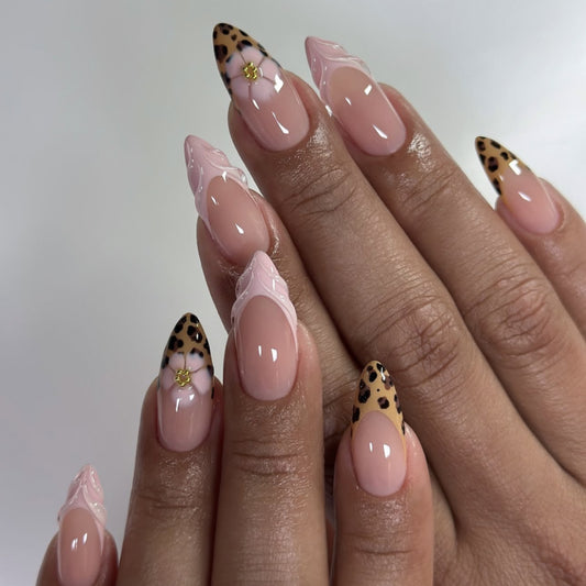 3D Leopard Press-on Nail 3D-4012