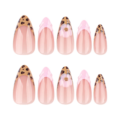 3D Leopard Press-on Nail 3D-4012