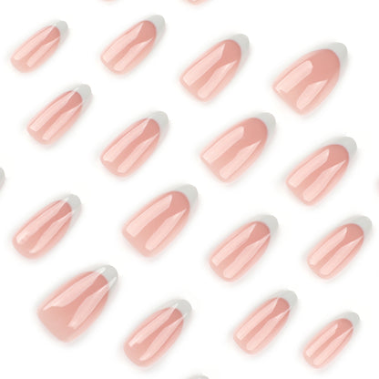 Flat French Tip Press-on Nail FL-4029