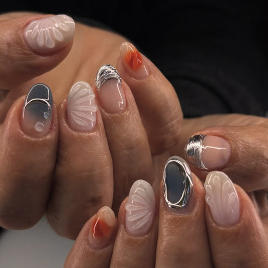 3D Multicolor "Freedom" Press-on Nail 3D-4034