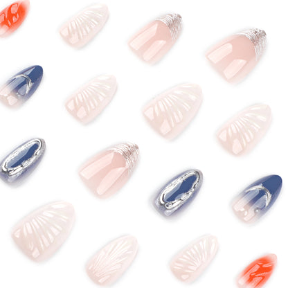 3D Multicolor "Freedom" Press-on Nail 3D-4034
