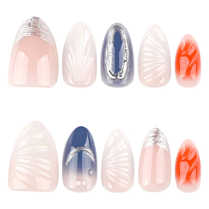 3D Multicolor "Freedom" Press-on Nail 3D-4034